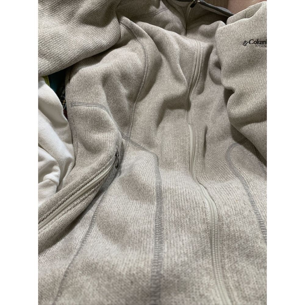 Columbia Sportswear Titanium Fleece Jacket Adult Womens Medium Gray Full Zip